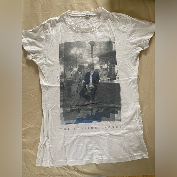 Vintage The Rolling Stones Mick Jagger Keith Richards Tee - Picture 2 of 3